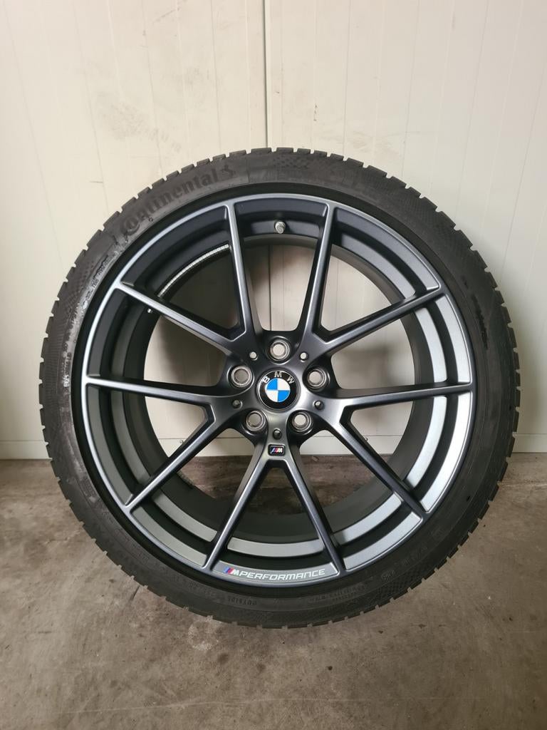 19' BMW 3 4 Serie Styling 898M met winterbanden 8mm & 7.3mm, 19 inch, Banden en Velgen, Personenwagen, 225 mm