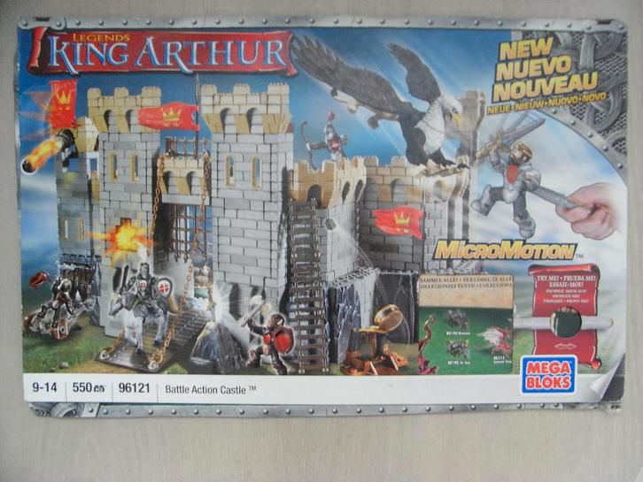 kasteel King Arthur Mega bloks, Kinderen en Baby's, Speelgoed | Bouwstenen, Gebruikt, Megabloks, Ophalen