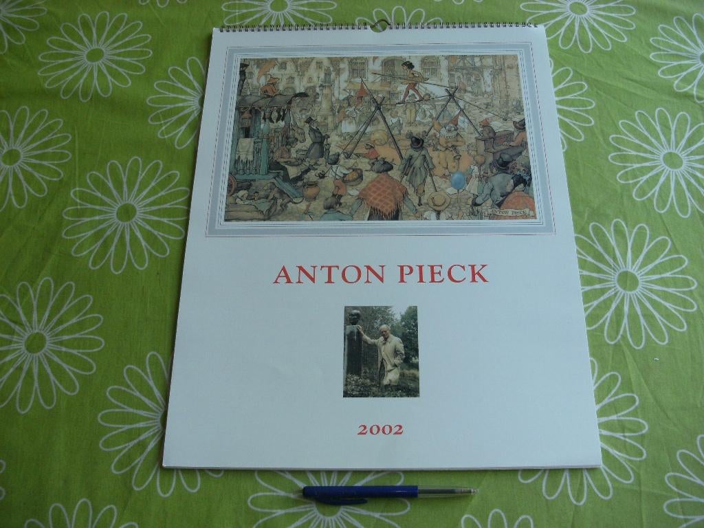 Grote Anton Pieck kalender 2002 (45x 33cm), Ophalen of Verzenden, Gebruikt
