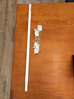 RÄCKA: Gordijnroede, wit, 70-120 cm, Ophalen, 100 tot 150 cm, Wit, Nieuw