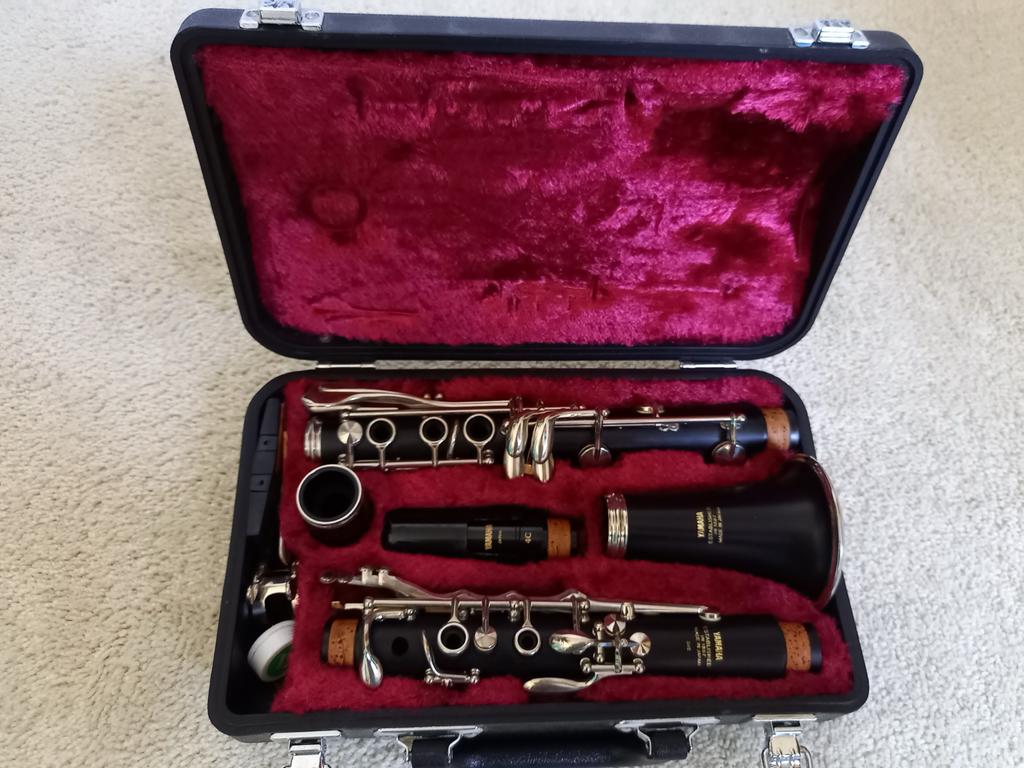 Prachtige Yamaha Klarinet van echt hout met mooie klank, Muziek en Instrumenten, Bes-klarinet, Gebruikt, Ophalen of Verzenden