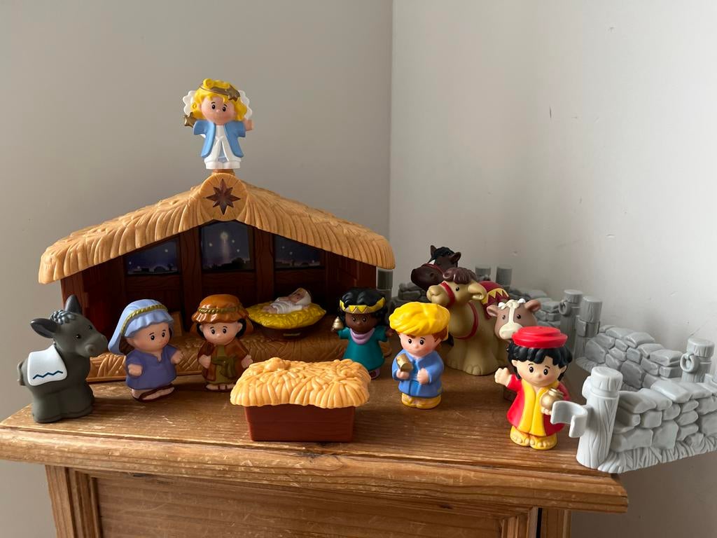 Little People kerststal met muziek, Ophalen of Verzenden, Gebruikt, Jongen of Meisje