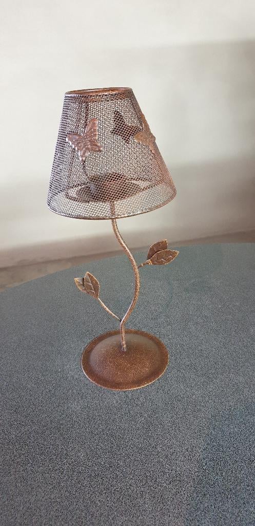 Waxinelichthouder in de vorm van een bloem (nieuw), Bruin, Nieuw, Ophalen of Verzenden, Metaal
