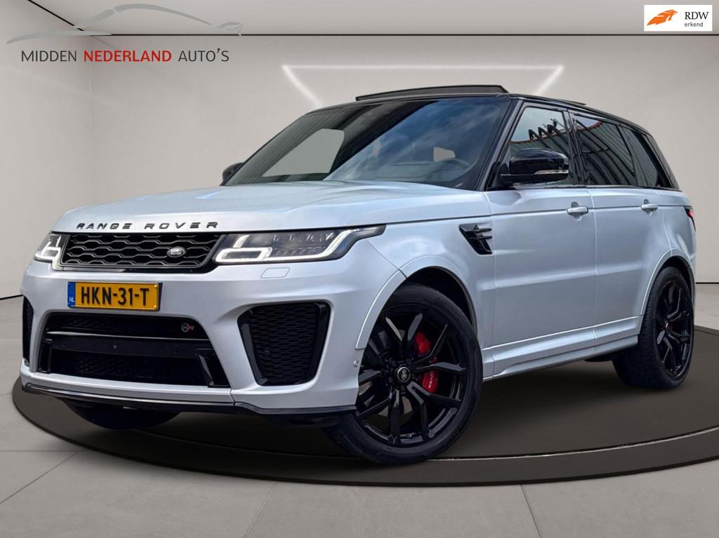 Land Rover RANGE ROVER SPORT 5.0 V8 SC SVR * MATTE SILVER SV, Auto's, Land Rover, Automaat, Gebruikt, Verwarming stoelen achter