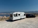 Knaus Südwind 540 FDK - zeer compleet, Caravans en Kamperen, Caravans, 7 tot 8 meter, Treinzit, Particulier, Schokbreker