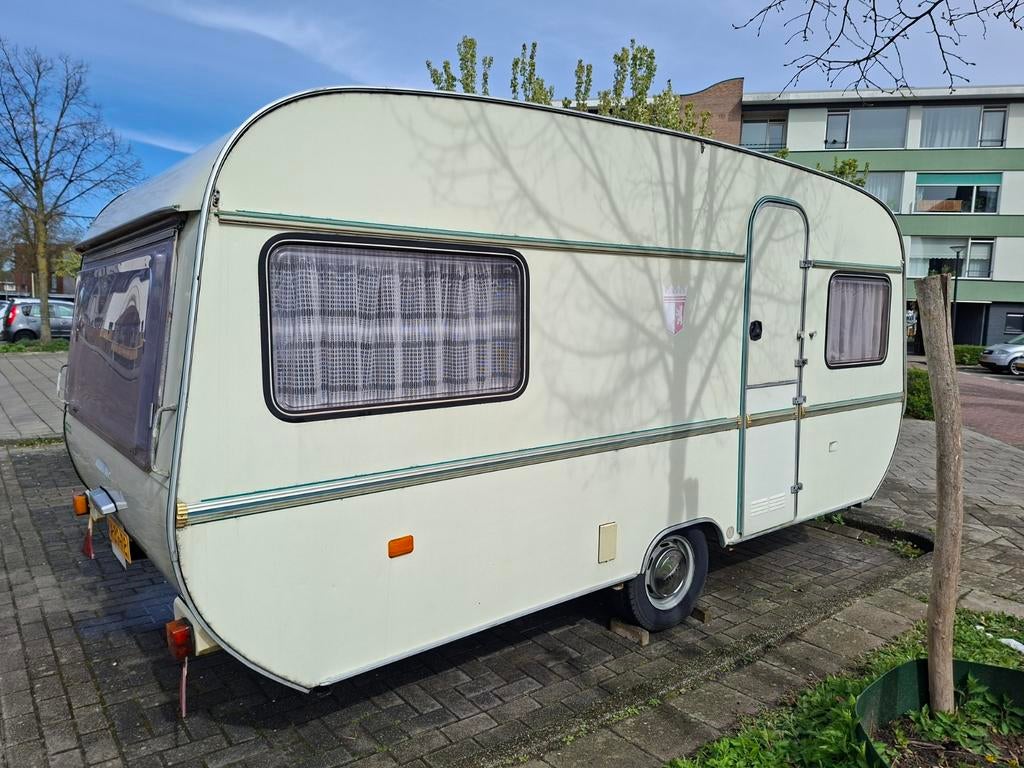 Te koop MOET WEG VANDAAG mooie vintage tabbert comtesse de L, Caravans en Kamperen, Rondzit, Tabbert, 750 - 1000 kg, Particulier