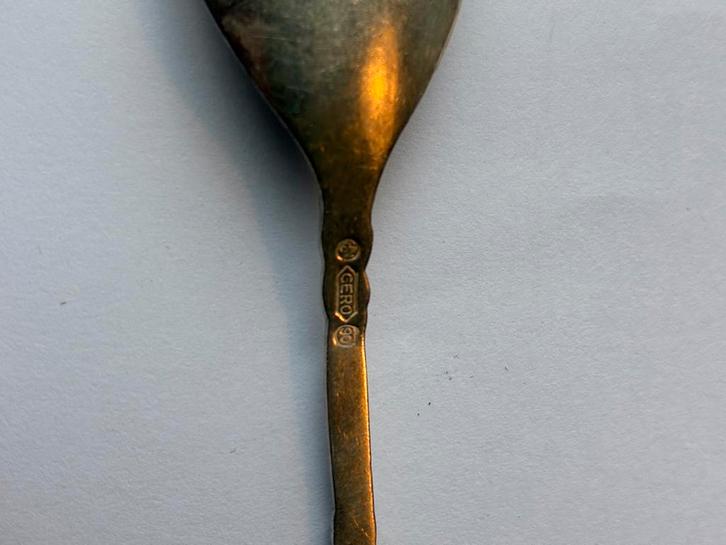 Vintage Gero theelepels, vorkjes en suikerschep, Antiek en Kunst, Antiek | Bestek, Ophalen of Verzenden