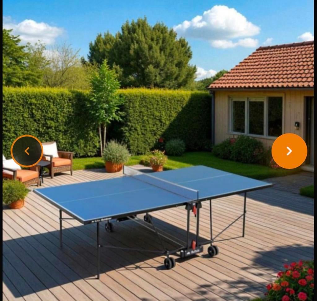 Buffalo Outdoor tafeltennistafel, Sport en Fitness, Tafeltennis, Ophalen, Gebruikt, Tafel Outdoor, Inklapbaar