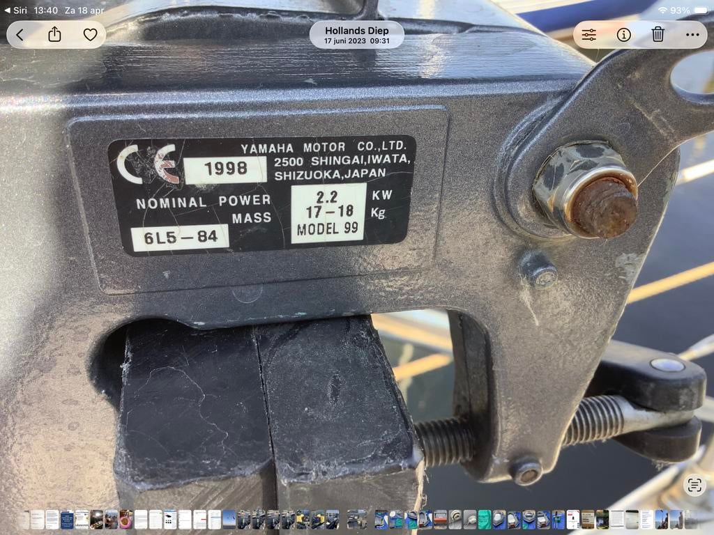 Yamaha malta 3 pk, Watersport en Boten, Buiten- en Binnenboordmotoren, Ophalen, Gebruikt