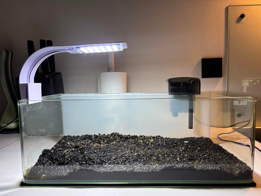 complete set shallow  aqurium, Dieren en Toebehoren, Vissen | Aquaria en Toebehoren, Ophalen, Inclusief toebehoren, Zo goed als nieuw