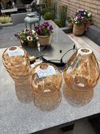 Hanglamp amber, Ophalen of Verzenden, Zo goed als nieuw, Glas, Minder dan 50 cm
