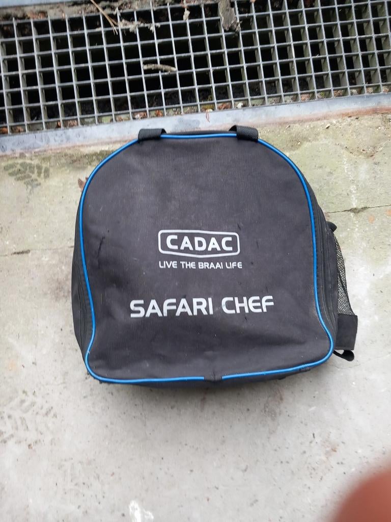 Cadac Safari Chef barbecue-skottel braaiook wel blauw statie, Ophalen