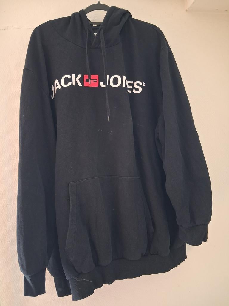 ZWARTE HEREN SWEATER JACK EN JONES 6XL (NIEUW!!), Kleding | Dames, Grote Maten, Ophalen, Zo goed als nieuw, Zwart, Trui of Vest