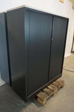 Zwarte archiefkast roldeurkast kantoorkast dossierkast, Niet ingevuld, Gebruikt, 100 tot 150 cm, 100 tot 150 cm