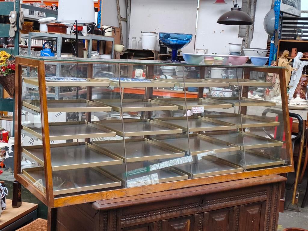 Vintage bakkersvitrine jaren 60, Gebruikt, Minder dan 100 cm, 25 tot 50 cm, 50 tot 100 cm