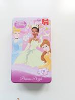 Blik met Disney Prinsessen puzzel van 70 stukjes, Ophalen, Meer dan 50 stukjes, Gebruikt, 4 tot 6 jaar