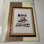 Bruine CAS - kaart met engejse tekst 1, Ophalen of Verzenden, Zo goed als nieuw, Overige thema's