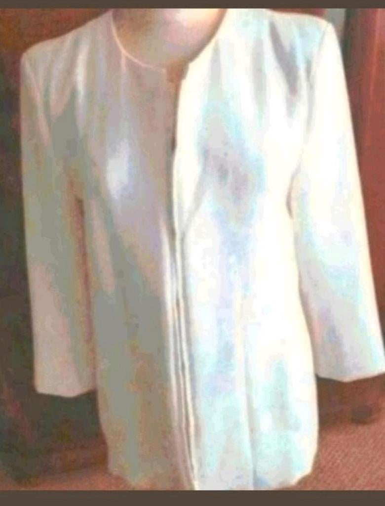 Nieuw roomwit crêpe jasje van Second Female XL 42-44, Second Female, Verzenden, Wit, Maat 42/44 (L)