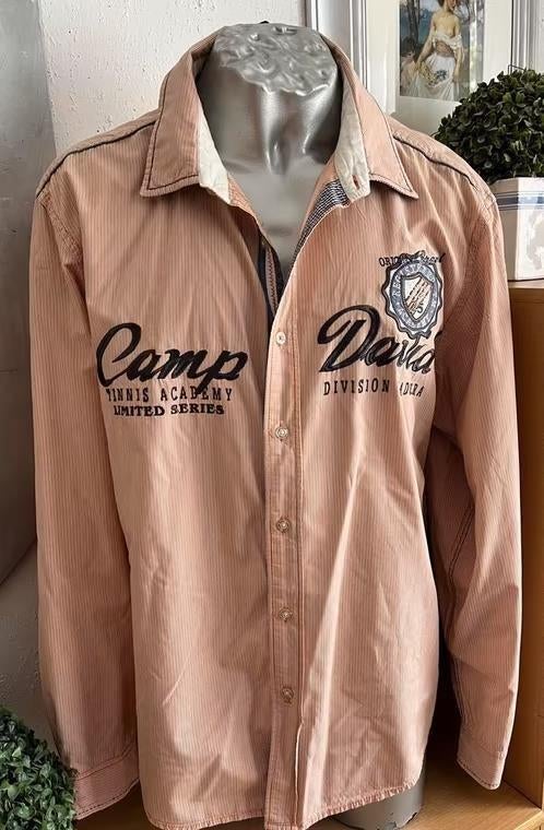 Camp David overhemd maat XL, Kleding | Heren, Ophalen of Verzenden, Zo goed als nieuw, Overige kleuren, Halswijdte 43/44 (XL)
