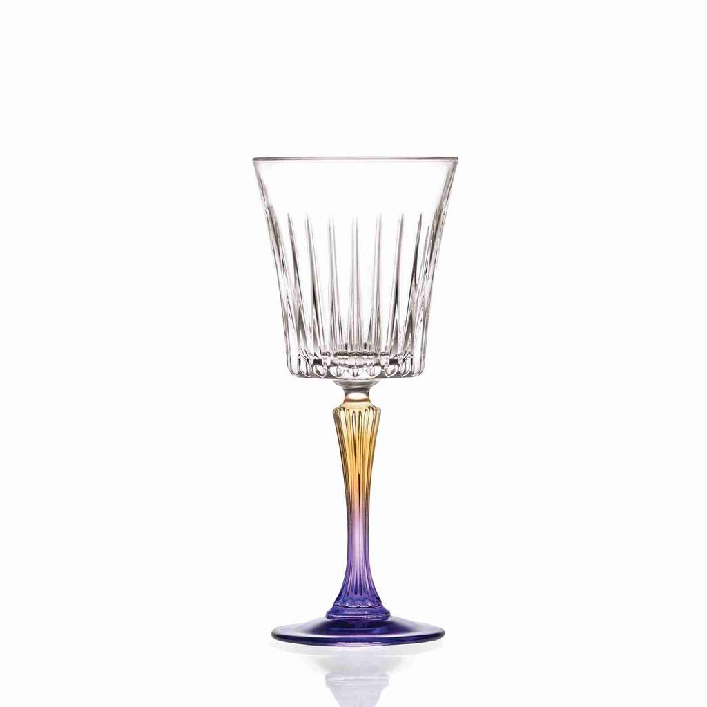 Gipsy Set 4 Italiaanse Wijnglazen 30cl - RCR Luxion Kristal, Ophalen of Verzenden, Zo goed als nieuw, Overige typen