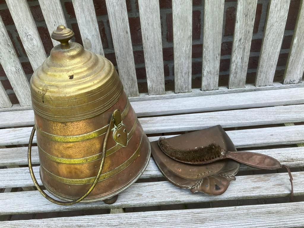 Koperen doofpot, haard, kachel, Huis en Inrichting, Haarden, Ophalen, Gebruikt, Inbouwhaard, Overige soorten