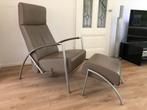 Harvink Fauteuil De Club Relax + Hocker IZGST, Huis en Inrichting, Fauteuils, Design, 75 tot 100 cm, Ophalen of Verzenden, Zo goed als nieuw