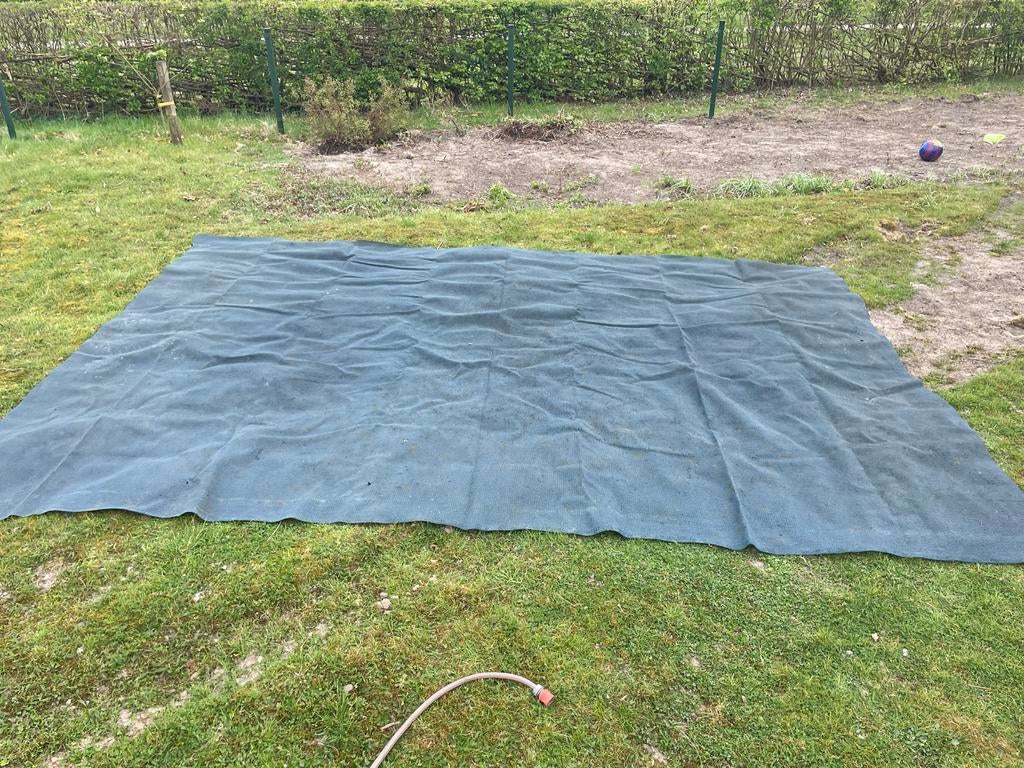 Tenttapijt blauw 290x420, Ophalen, Gebruikt