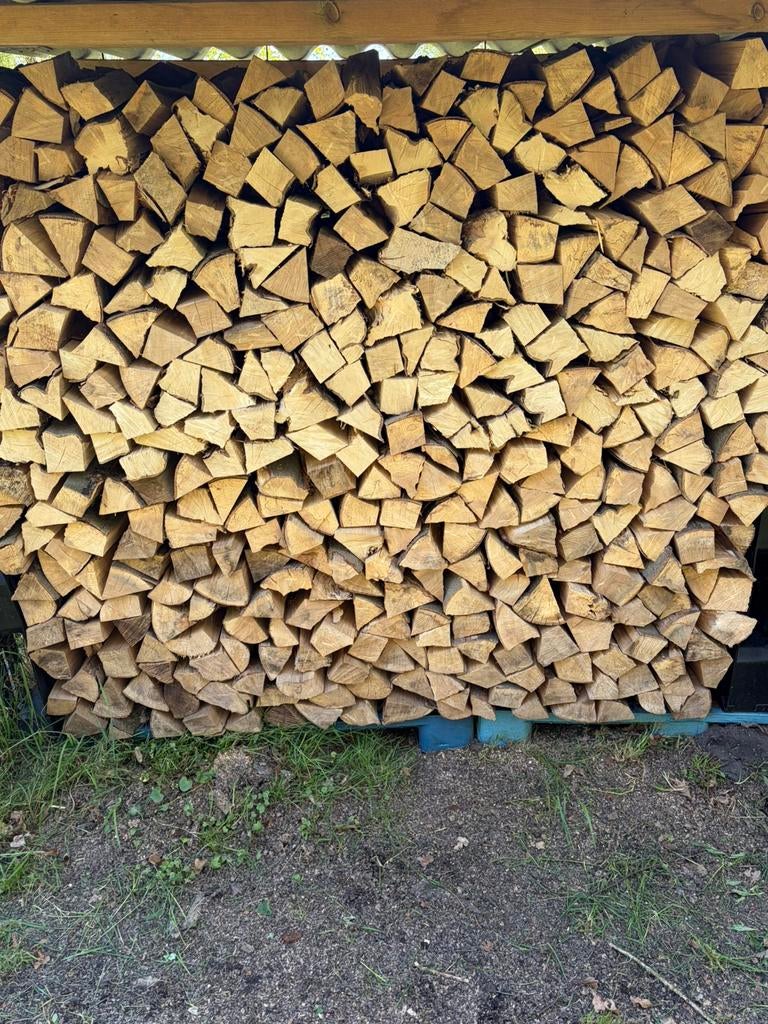 5 m3 droog beukenhout losgestort beschikbaar, Tuin en Terras, Haardhout, 3 tot 6 m³, Ophalen, Beukenhout, Blokken