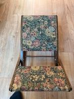 Authentiek voetenbankje met bloemmotief, Ophalen of Verzenden