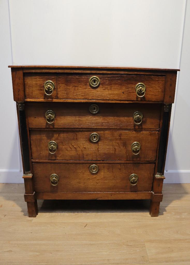 Antieke Hollandse Empire ladenkast, Antiek en Kunst, Ophalen of Verzenden