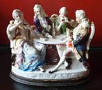Antiek Porseleinen Beeldje: Kaartspelende Figuren(Inktstel), Antiek en Kunst, Antiek | Porselein, Ophalen of Verzenden