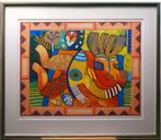 CLEMENS BRIELS - Zeldzame Zeefdruk "Antigua, a bay a day..., Antiek en Kunst, Ophalen