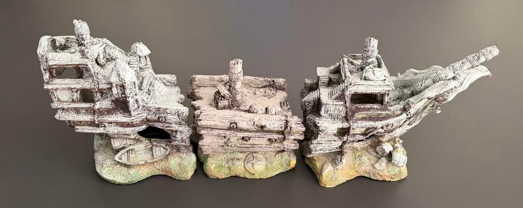 Aquarium decoratie gezonken schip (De Boon), Ophalen of Verzenden, Zo goed als nieuw