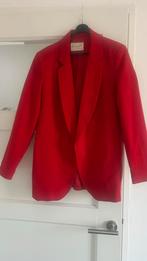 Rood Colbert van Sateen, Maat 42 - Zo goed als nieuw, Verzenden, Maat 42/44 (L), Jasje, Gedragen