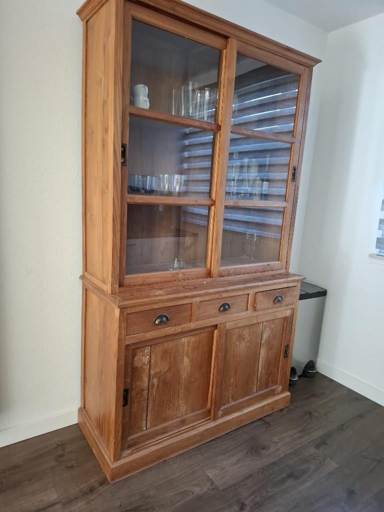 Buffetkast, Ophalen, Gebruikt, 200 cm of meer, Teakhout