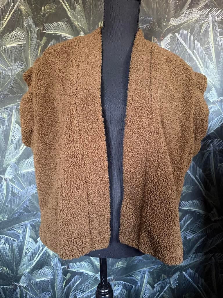 Lofty manner gilet, bruin, maat L, Kleding | Dames, Bodywarmers, Ophalen of Verzenden, Zo goed als nieuw, Maat 42/44 (L), Bruin