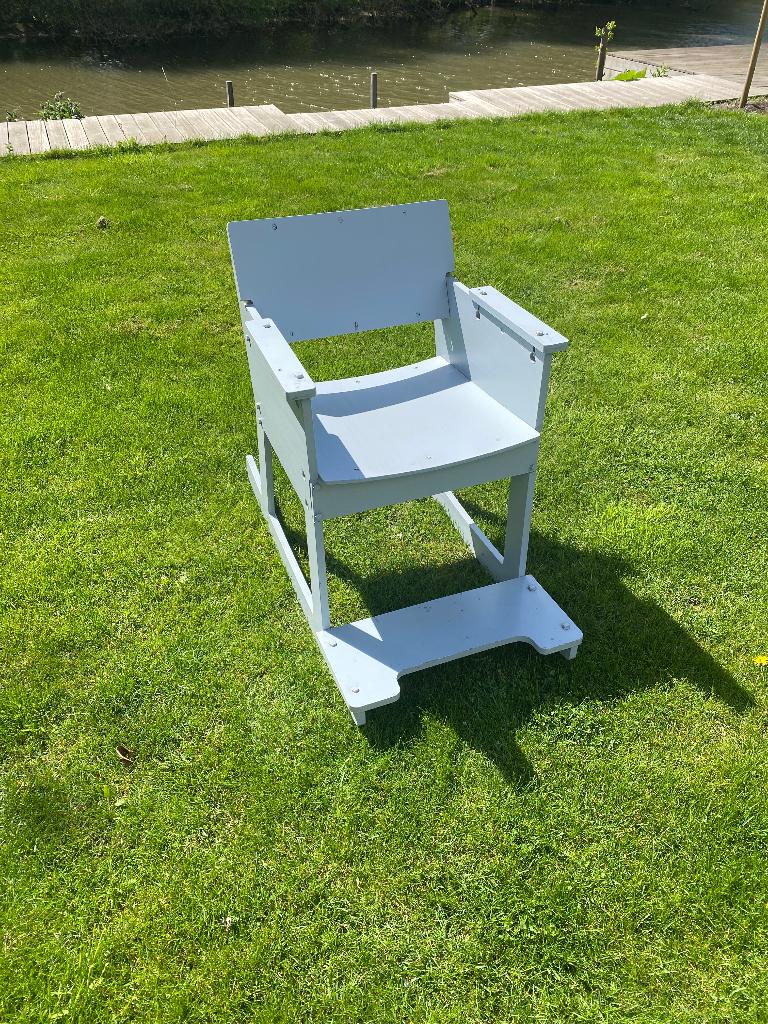 Piet Hein Eek stoel, schommelstoel, Ophalen, Gebruikt, Hout, Eén