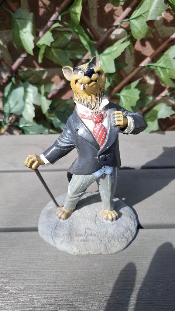 Efteling Sprookjesbos wolf beeld, Ophalen, Zo goed als nieuw, Beeldje of Poppetje