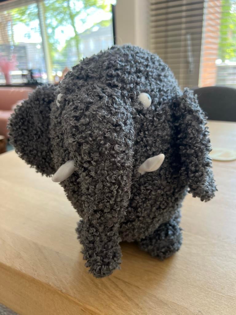 Ollie de Olifant Feyenoord knuffel zo goed als nieuw, Overige merken, Overige karakters, Grijs, Ophalen of Verzenden