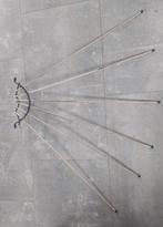 Vintage keuken droogrek handdoekrek jaren 50,60 waaiervorm, Ophalen of Verzenden, Metaal, Wandkapstok, Minder dan 100 cm