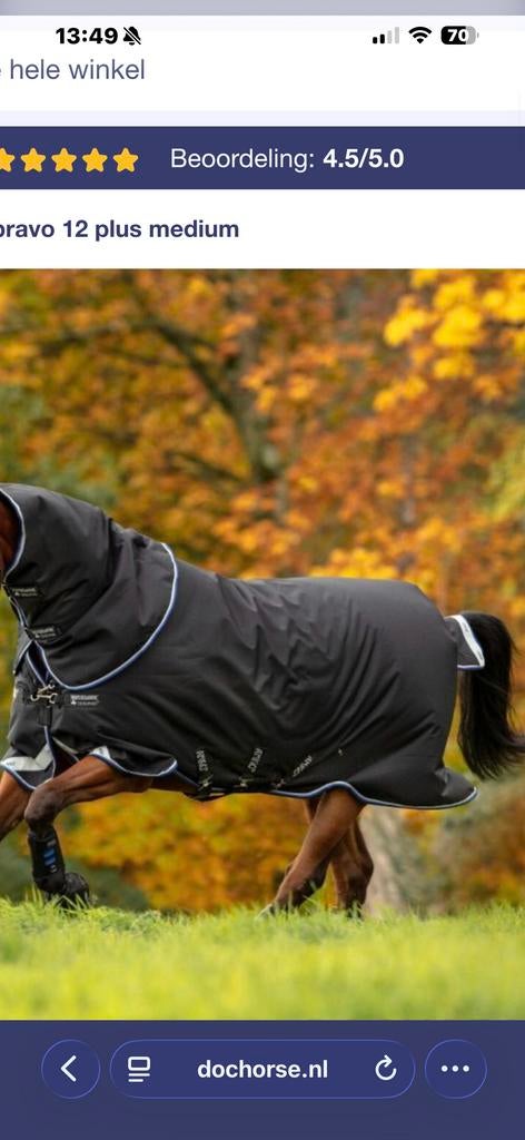 Amigo winter deken zwart maat 205, Dieren en Toebehoren, Paarden en Pony's | Dekens en Dekjes, Ophalen of Verzenden