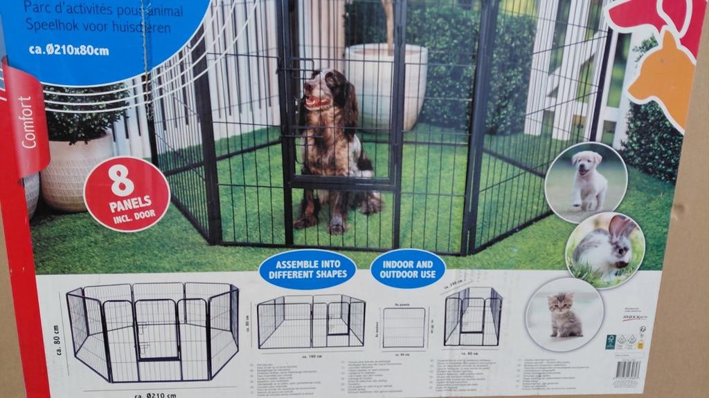 Speelhok voir huisdieren 210x80cm, Dieren en Toebehoren, Hondenhokken, Ophalen, 110 cm of meer, Minder dan 65 cm