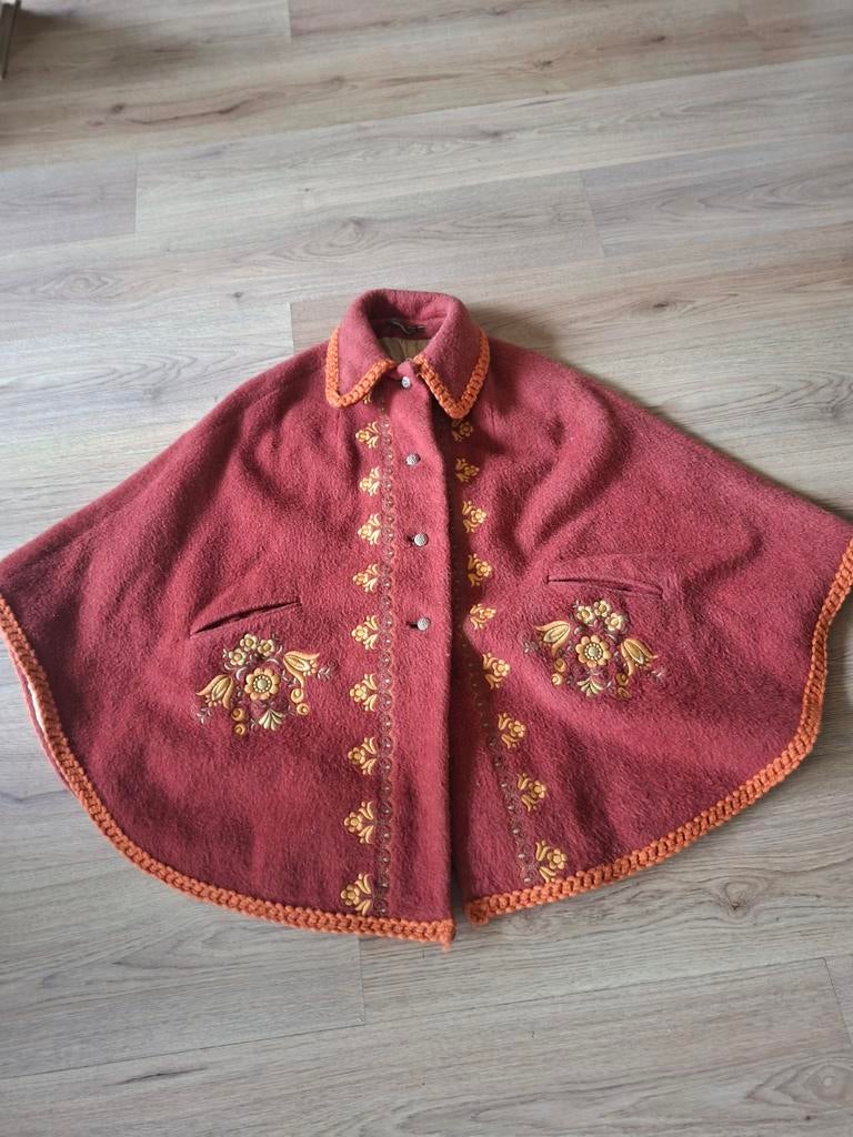 Wollen vintage cape Heller-Sport, Heller sport, Ophalen of Verzenden, Gedragen