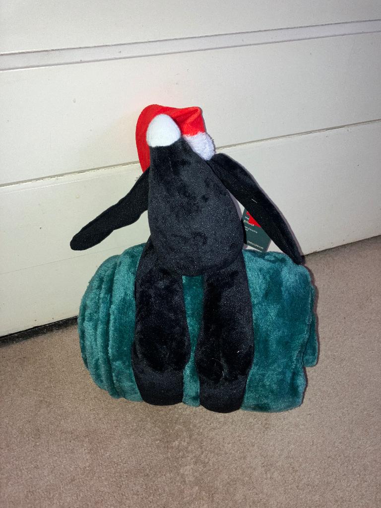 HEMA plaid groen met Takkie knufel kerst 150 x 130 NIEUW, Ophalen of Verzenden, Nieuw, Overige typen