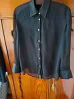 Zwarte doorschijnende blouse - Maat 38/40 - Nieuw, Ophalen of Verzenden, Nieuw, Maat 38/40 (M), Zwart