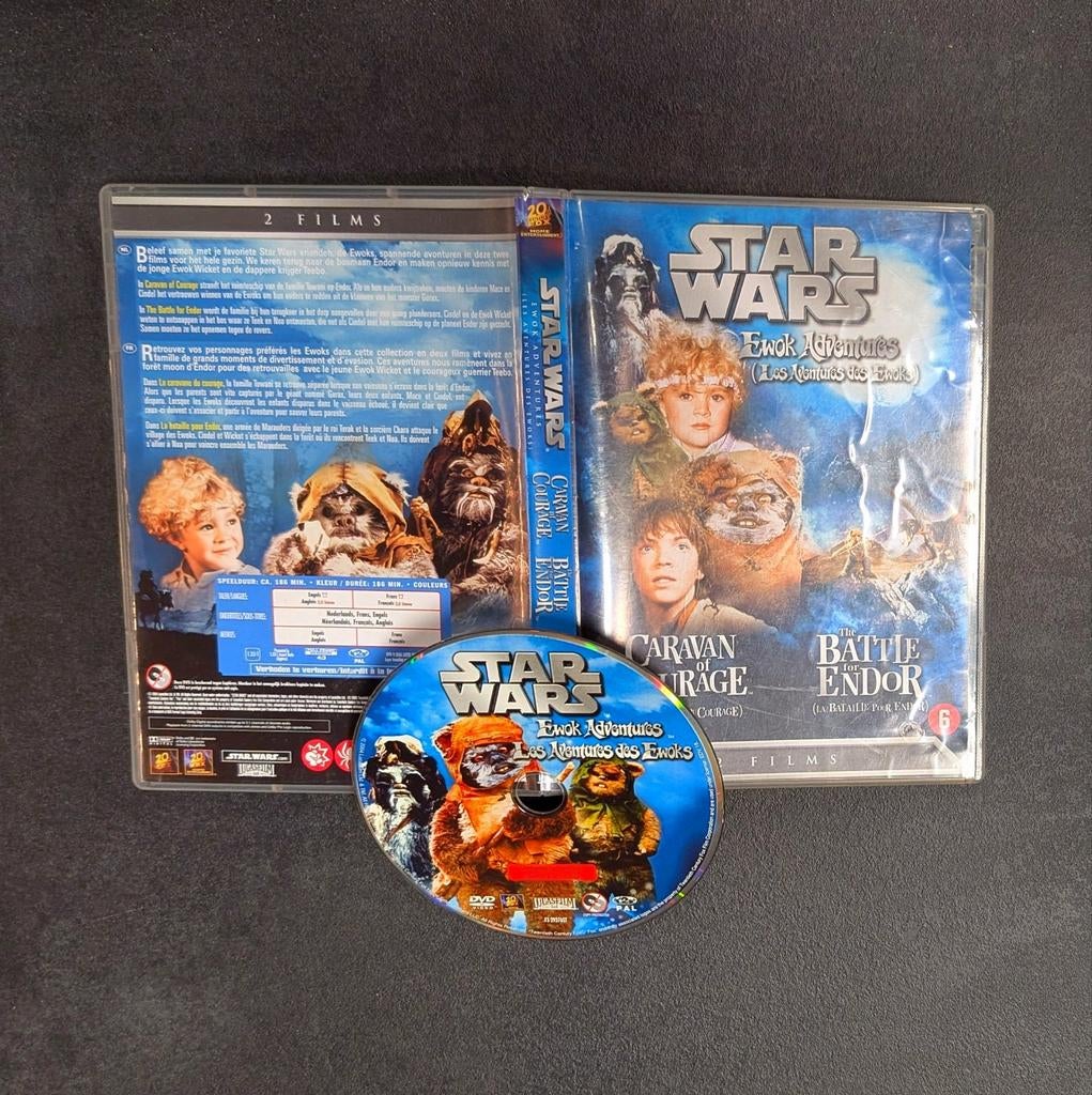 Star Wars Ewok Adventures DVD - 2 Films - Gebruikssporen, Avontuur, Gebruikt, Boxset, Ophalen of Verzenden