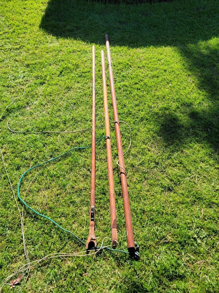 Zeilboot mast gaffel hout, Watersport en Boten, Ophalen, Zeilboot