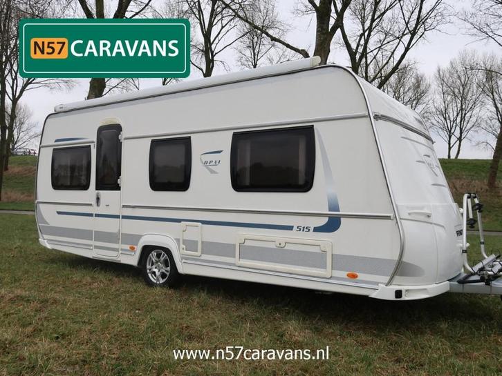 TOPSTAAT: Fendt Opal 515 SG / luifel / E&P levelsyst, Caravans en Kamperen, Caravans, Bedrijf, tot en met 4, 1250 - 1500 kg, Rondzit