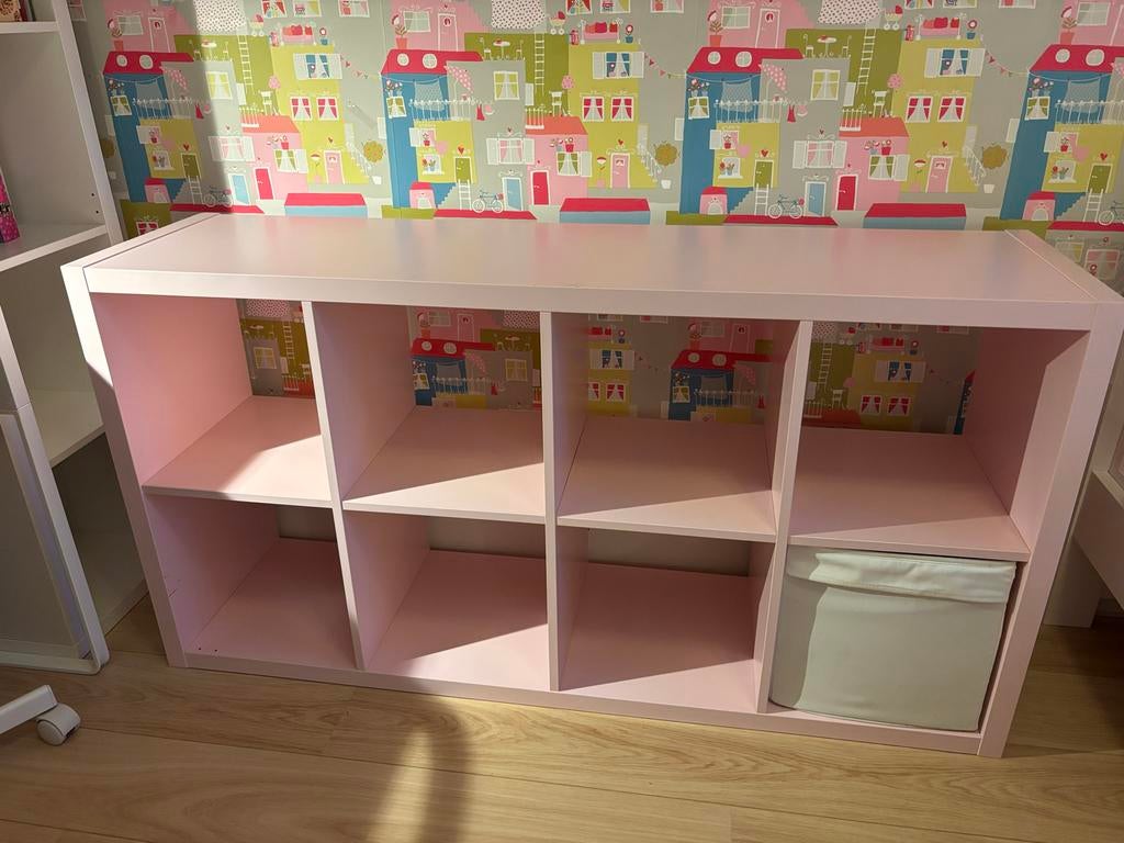 Roze Kallax kast 39x147x77  cm, Huis en Inrichting, Ophalen, Gebruikt
