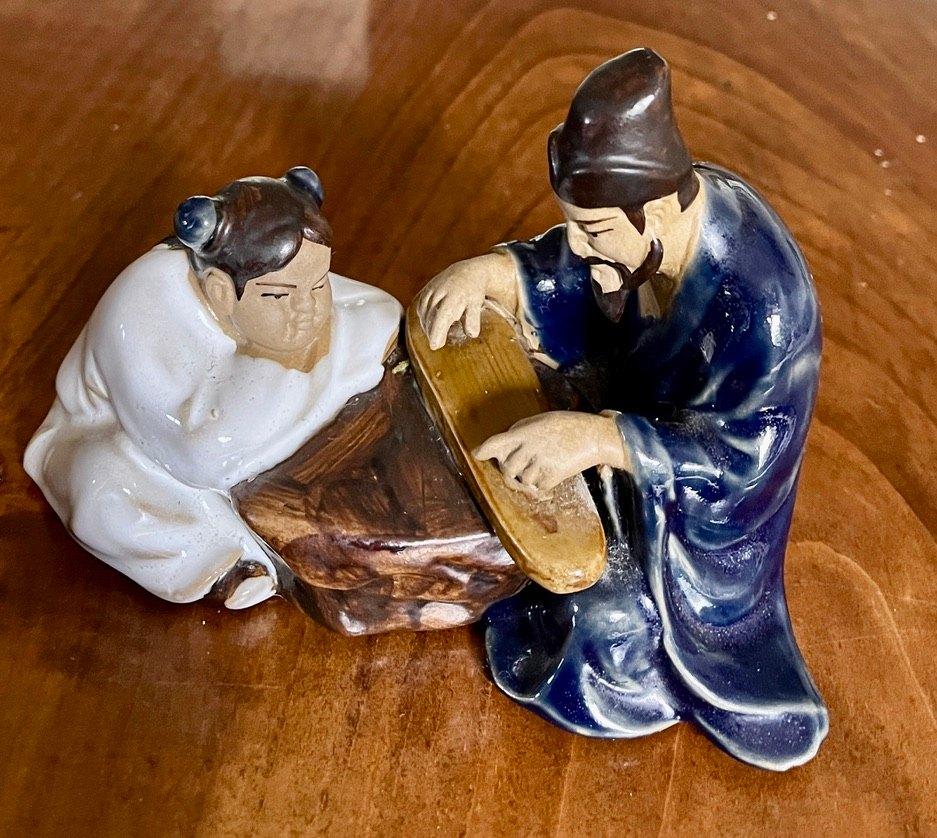 Chinees beeldje van een muzikant, Ophalen of Verzenden, Zo goed als nieuw, Mens